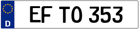Trailer License Plate